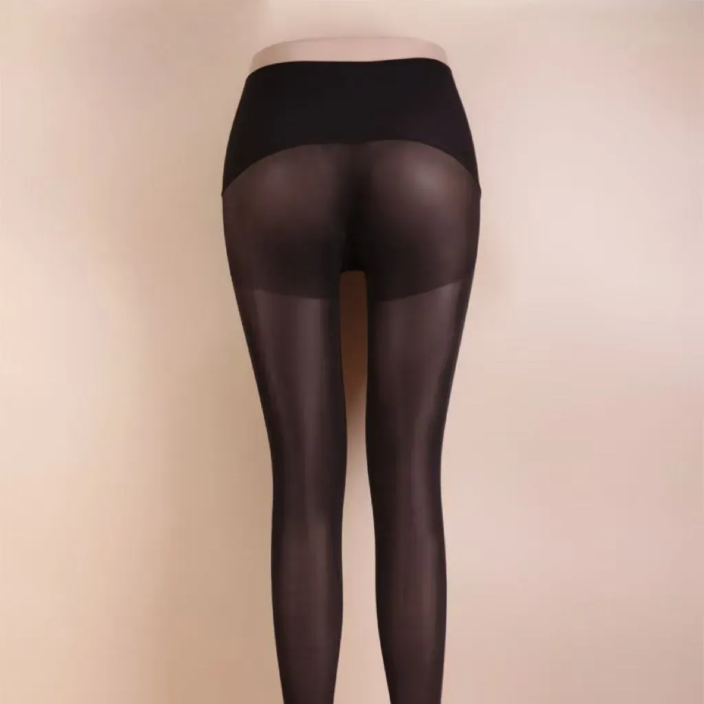 Aura Délicate Gainant 40D - Incassable gainant noir et nude | Collant de luxe Aura Elegance